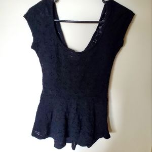 😎 4 for $20 Bershka Black Lace Blouse 😎